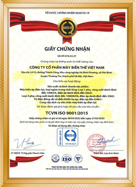 Công Ty Cổ Phần Máy Biến Thế Việt Nam