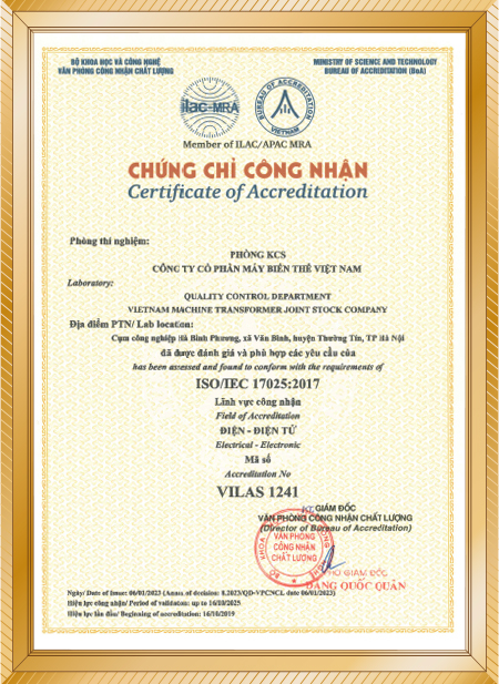 Công Ty Cổ Phần Máy Biến Thế Việt Nam