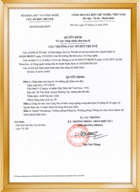 Công Ty Cổ Phần Máy Biến Thế Việt Nam